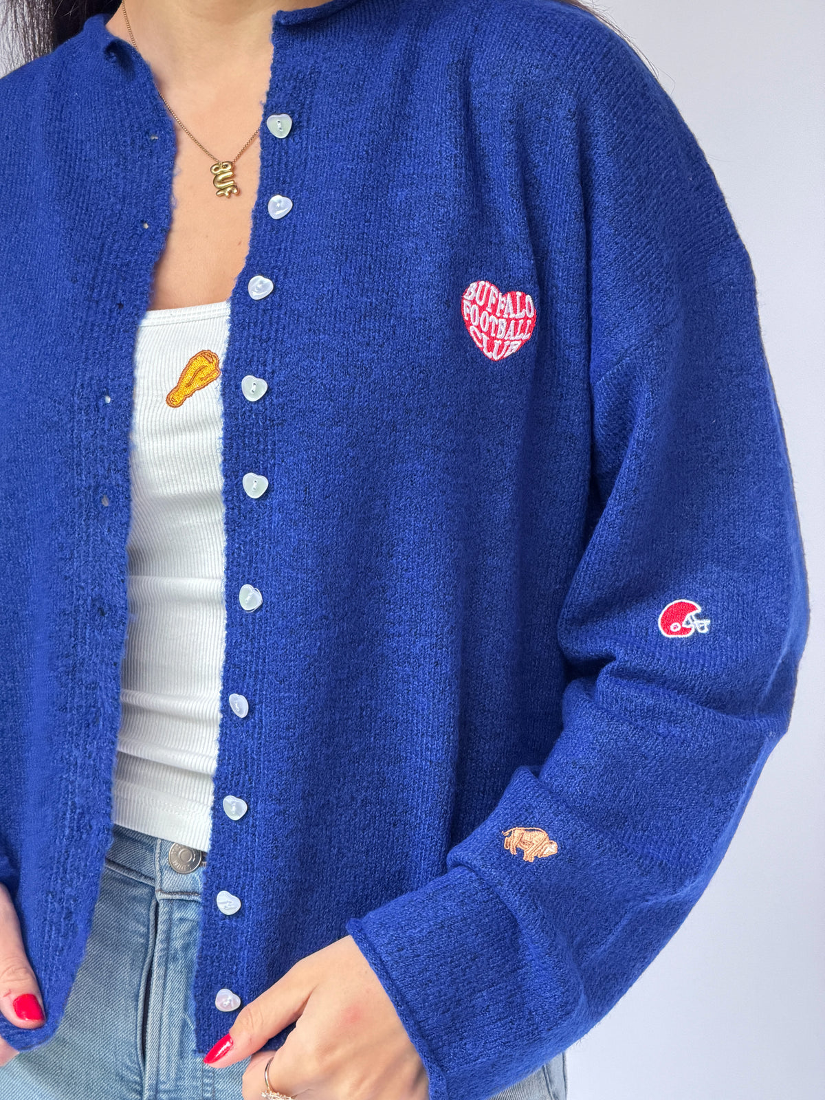 Icon Cardigan in Royal