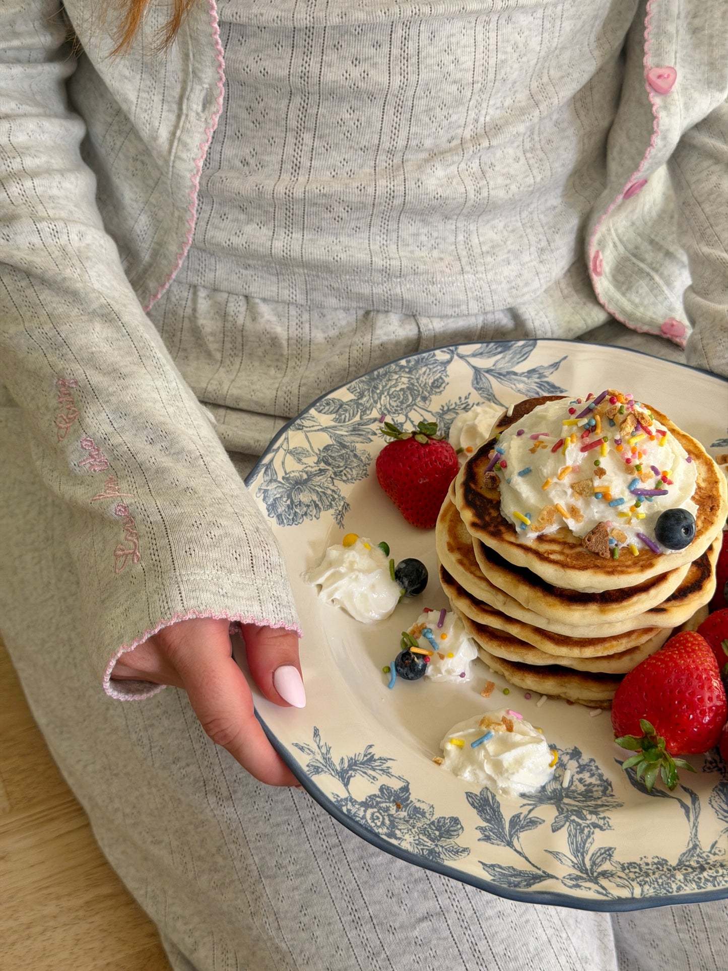 Pointelle Cardigan in Sprinkle