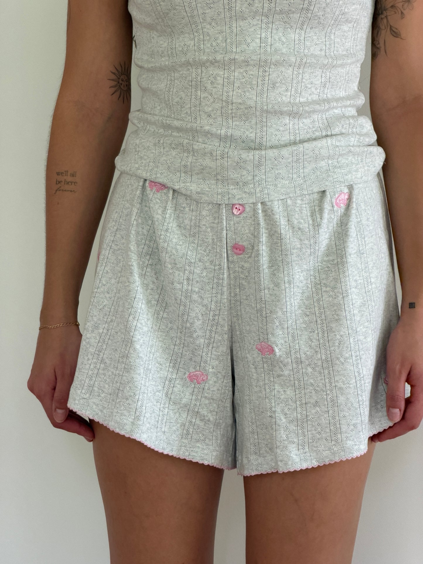 Pointelle Short in Sprinkle
