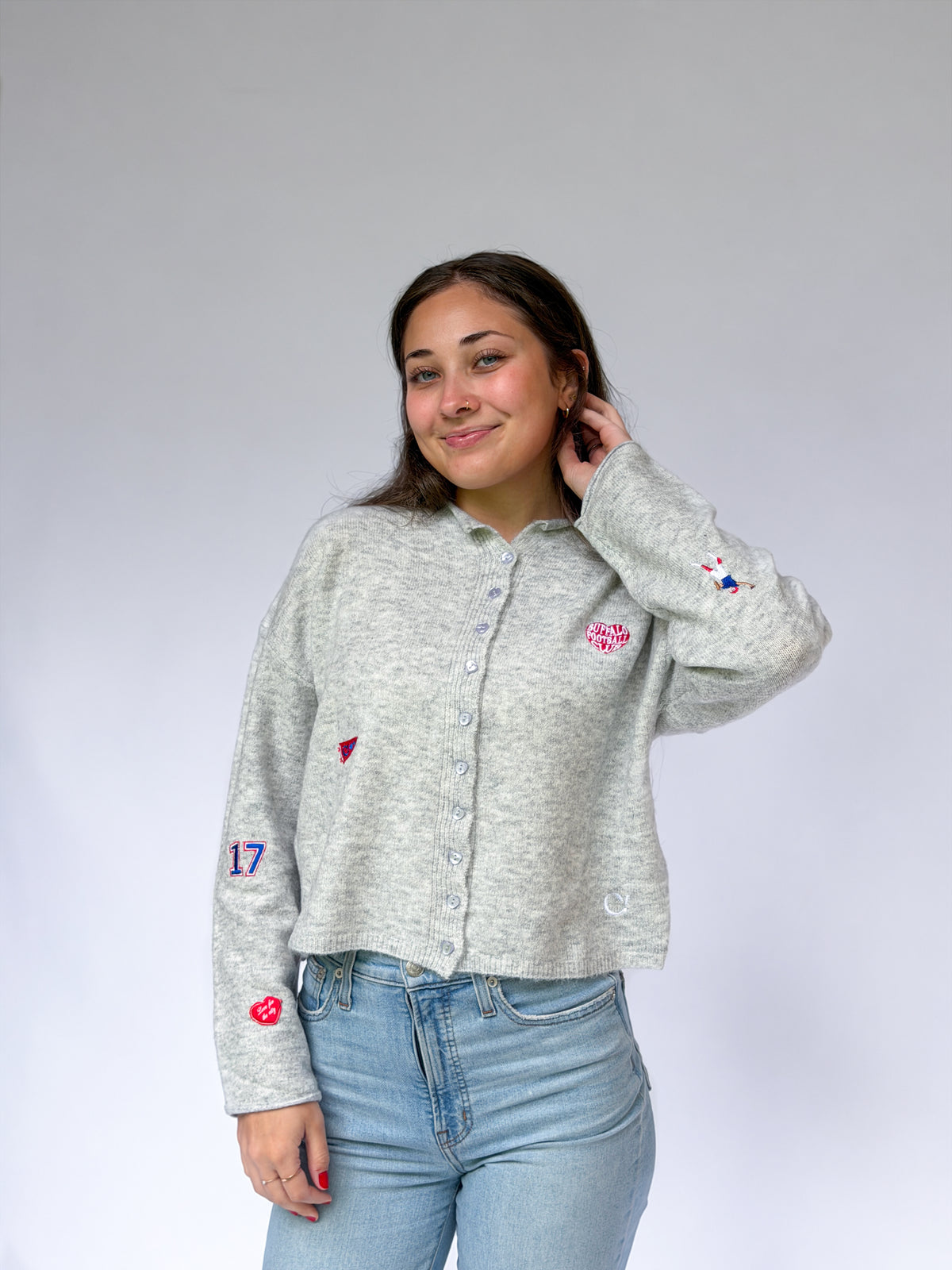 Icon Cardigan in Cloud