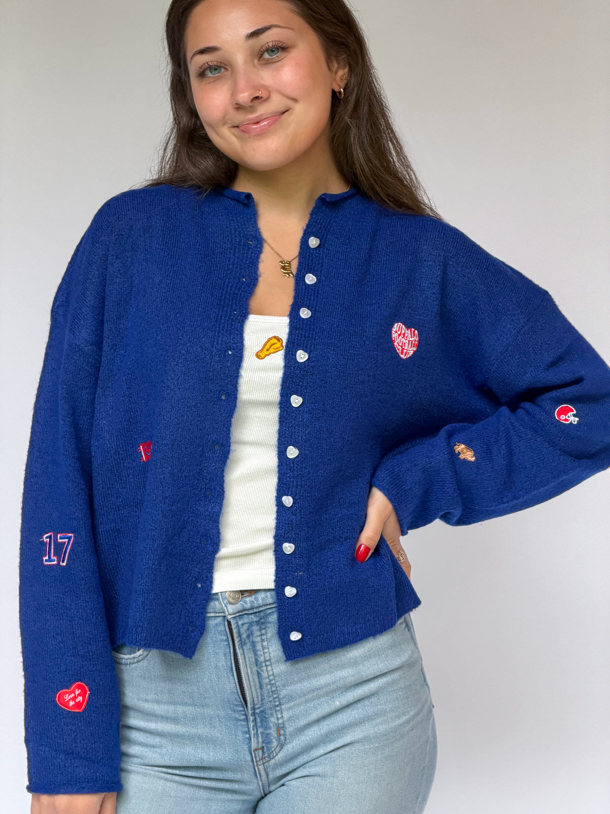 Icon Cardigan in Royal