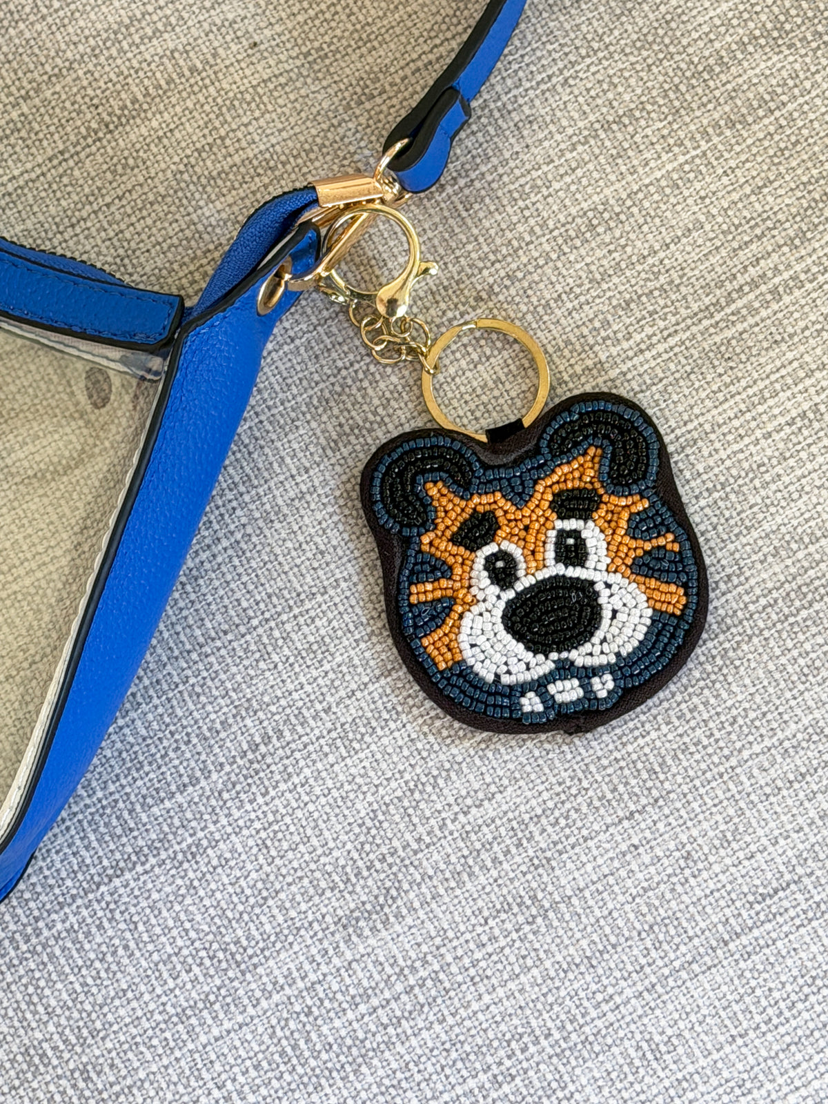Toothy Beaded Bag Charm