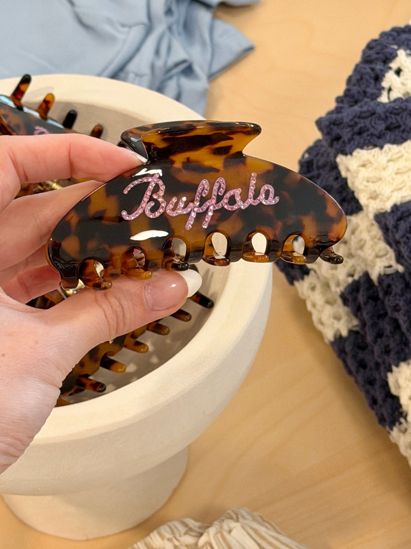Buffalo Gem Hair Clip