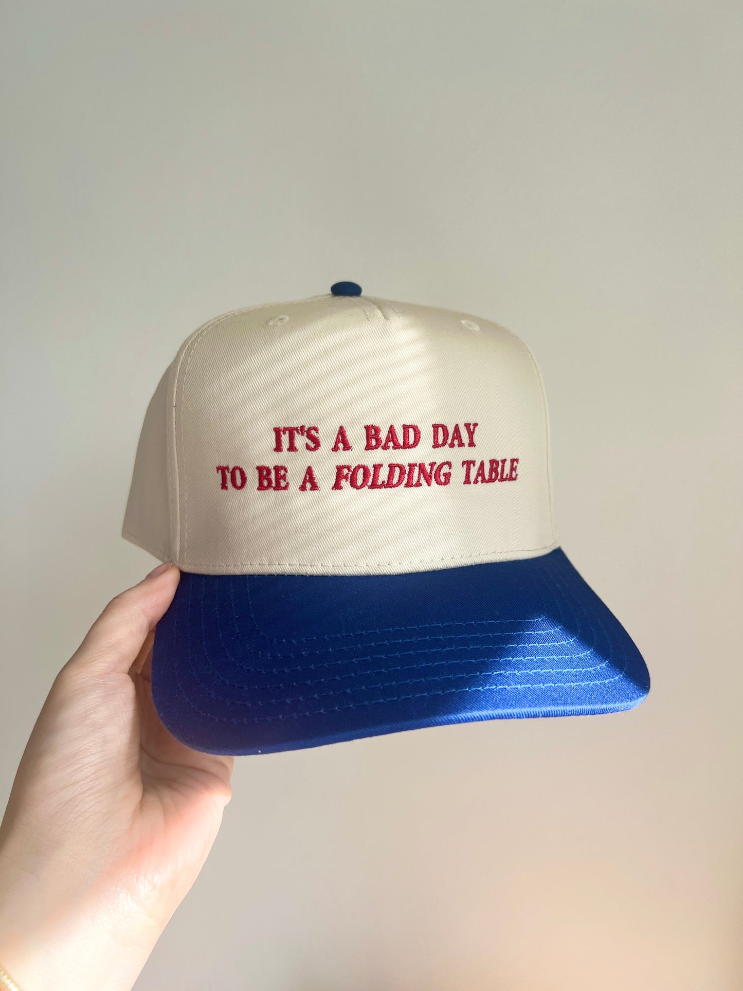 Folding Table Trucker Hat