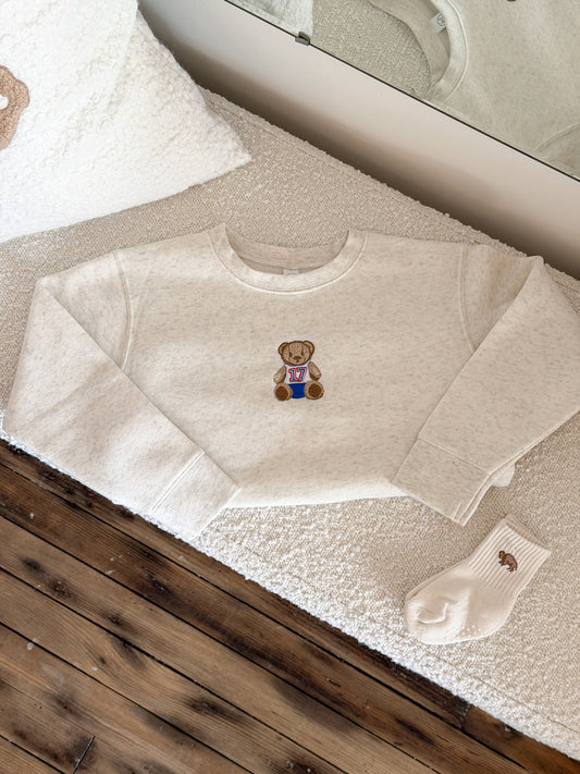 Game Day Bear Toddler Sweatshirt