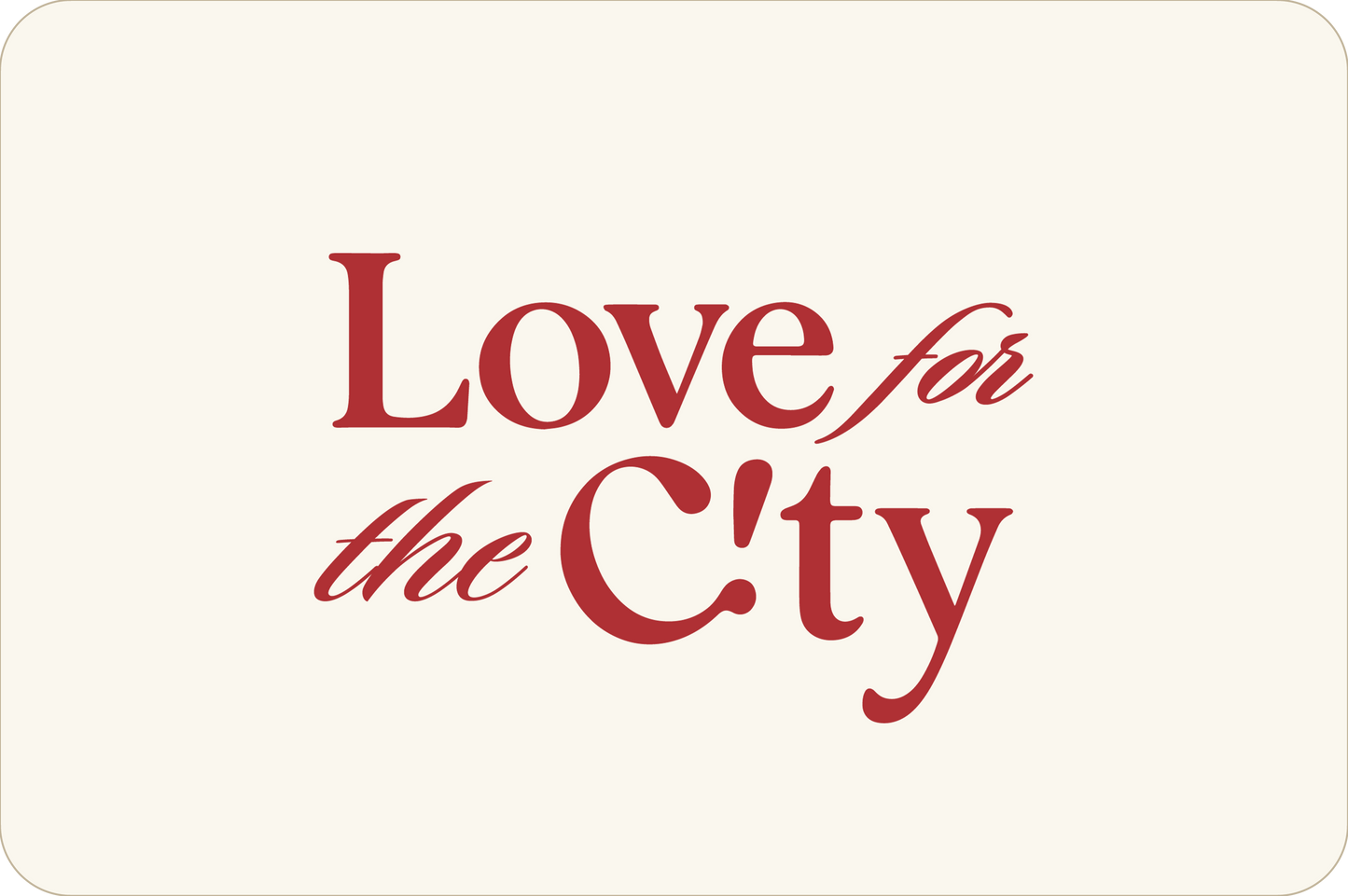 Love for the City Gift Card