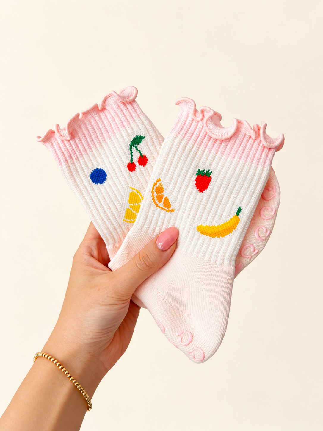 Fruit Smoothie Pilates Socks