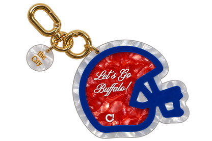 Lets Go Buffalo Helmet Bag Charm