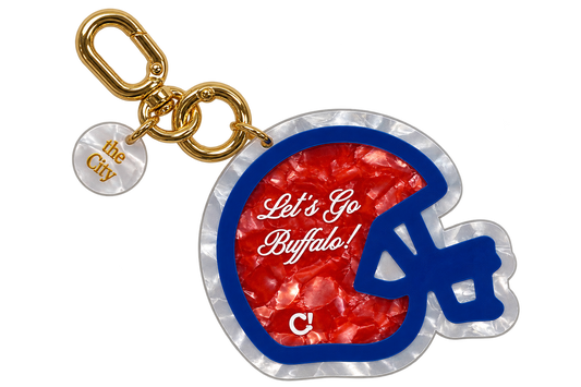 Lets Go Buffalo Helmet Bag Charm