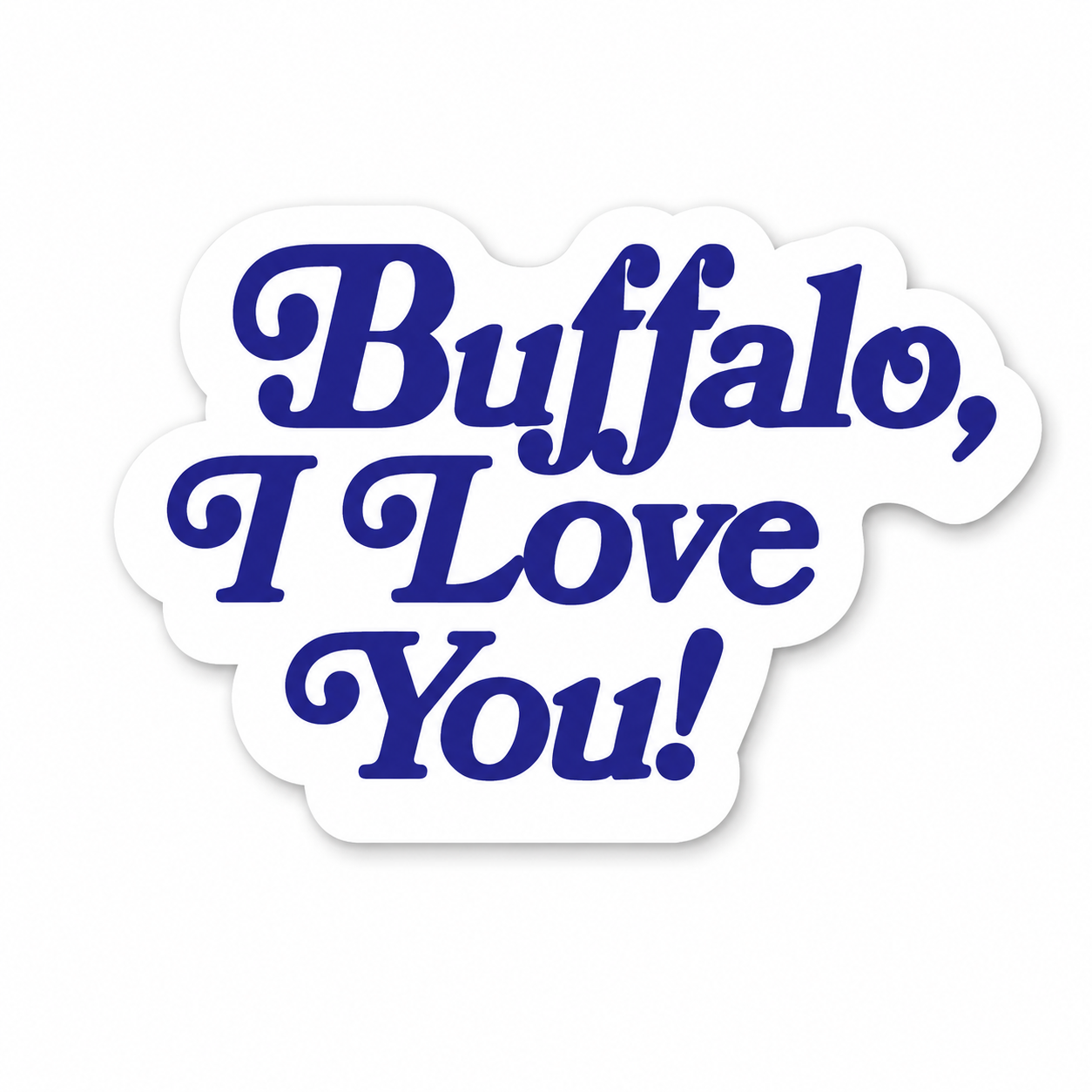 Buffalo I Love You Sticker