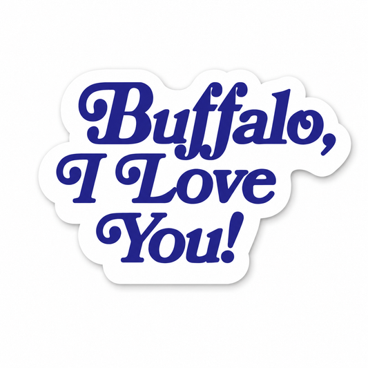 Buffalo I Love You Sticker