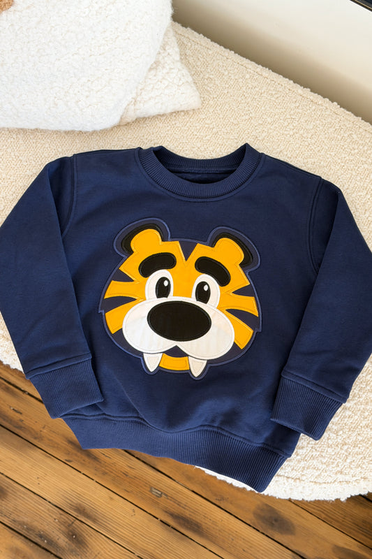 Toothy Appliqué Toddler Crewneck