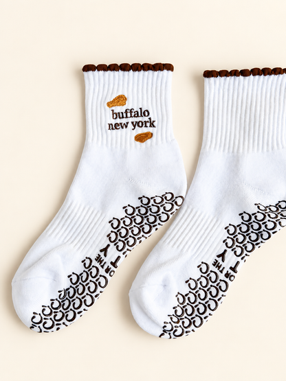 Buffalo Wings Pilates Socks