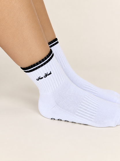 New York Embroidered Pilates Sock