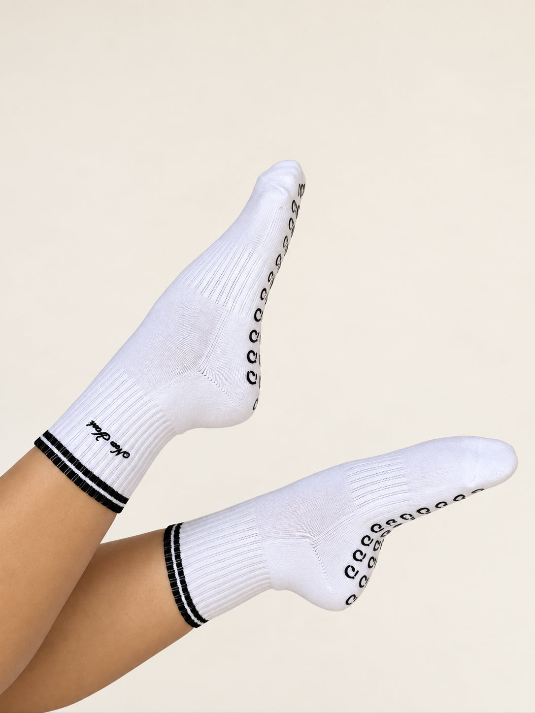 New York Embroidered Pilates Sock