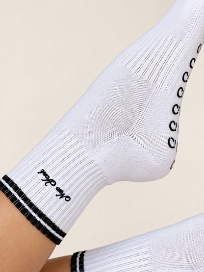 New York Embroidered Pilates Sock
