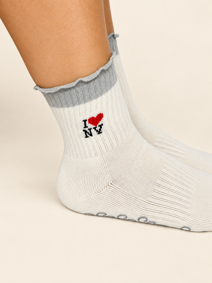 I Heart NY Pilates Socks
