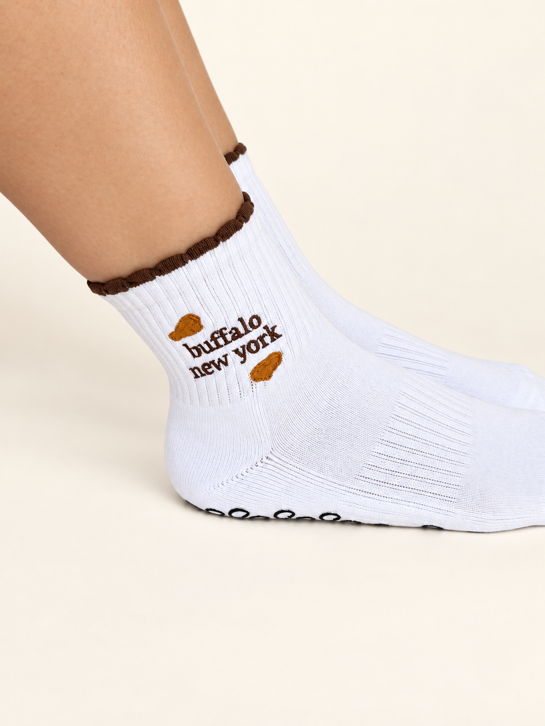 Buffalo Wings Pilates Socks