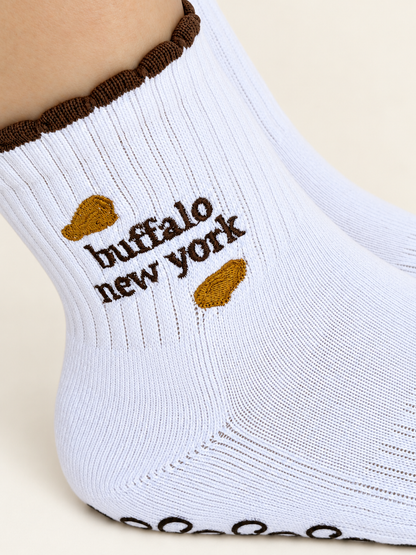 Buffalo Wings Pilates Socks